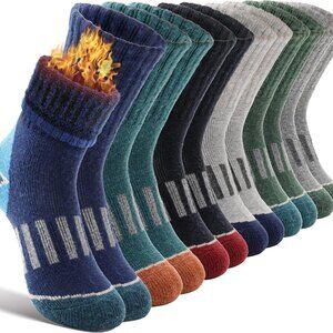 Kids Merino Wool Hiking Socks Thermal Winter Warm Thick Boys Toddlers Girls Cush